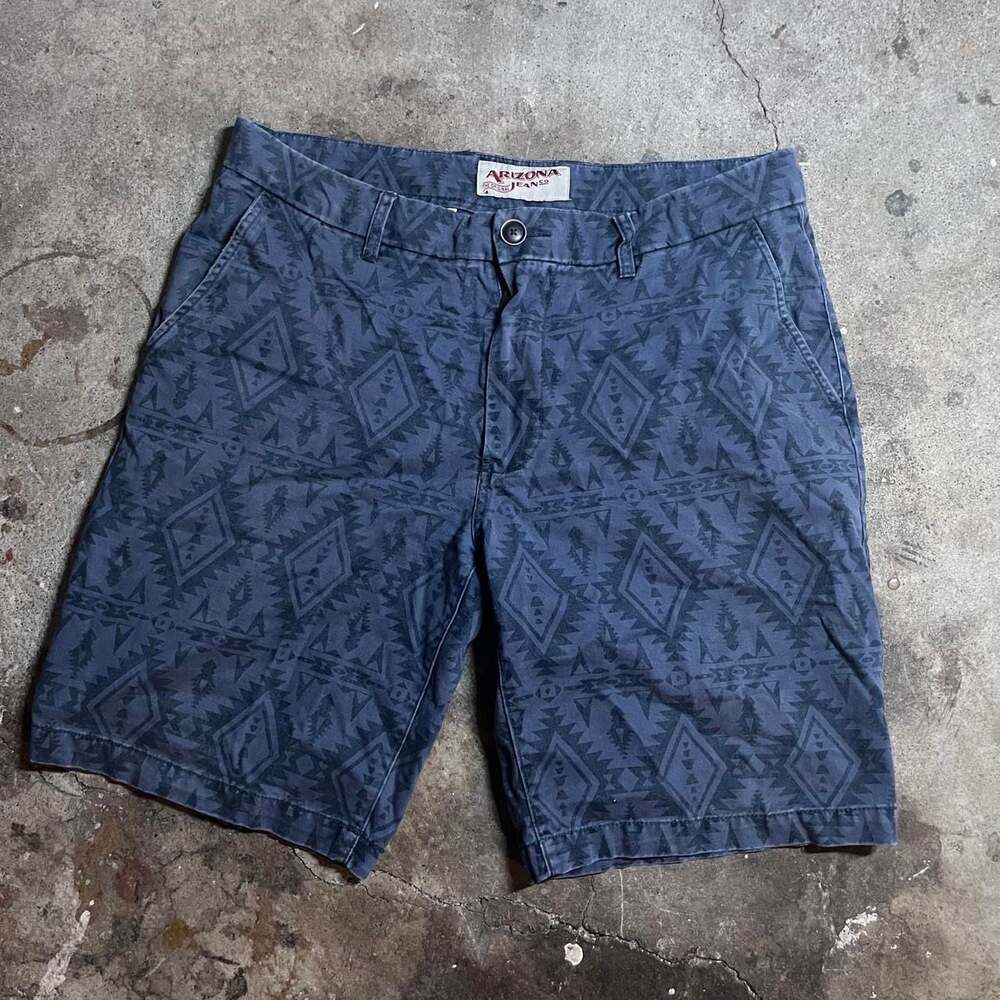 Arizona Jeans Co. Aztec Geometric Print Cotton Shorts